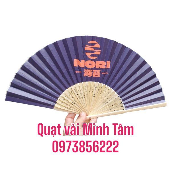 Quạt giấy mỹ thuật nan tre